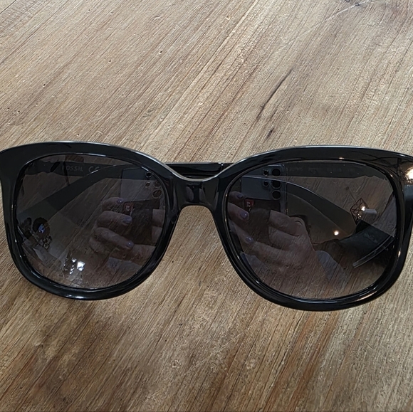 Fossil Womens Sunglasses 2079/S Sunglasses 80790 Black dark gray gradient main image 6
